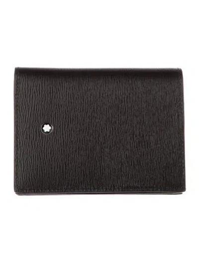 Pre-owned Montblanc Leather Wallet In Black