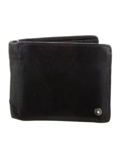 Pre-owned Montblanc Leather Wallet In Black