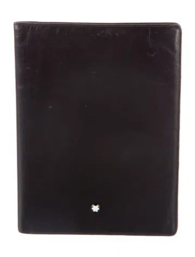 Pre-owned Montblanc Leather Wallet In Black