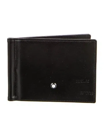 Pre-owned Montblanc Leather Wallet In Black
