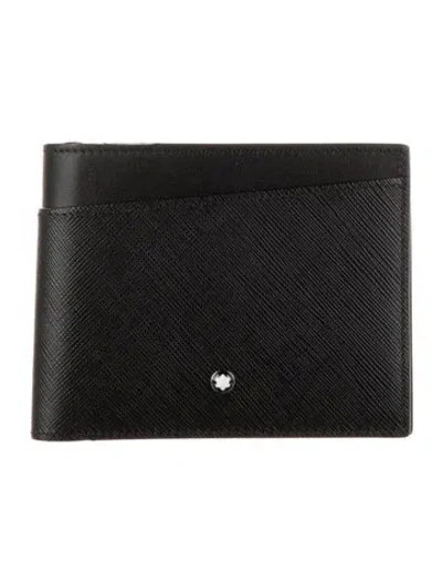 Pre-owned Montblanc Leather Wallet In Black