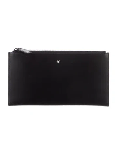 Pre-owned Montblanc Leather Wallet In Black