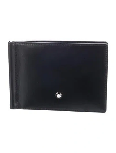 Pre-owned Montblanc Leather Wallet In Black