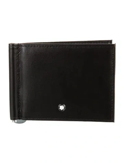 Pre-owned Montblanc Leather Wallet In Black