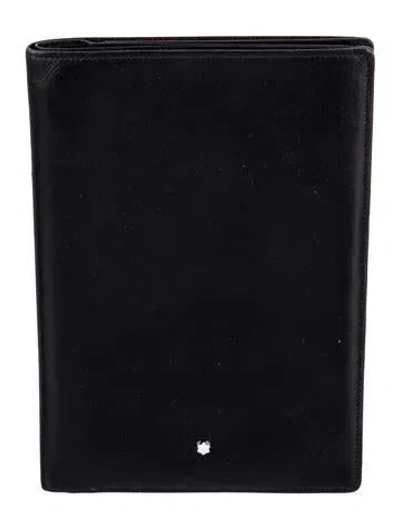 Pre-owned Montblanc Leather Wallet In Black