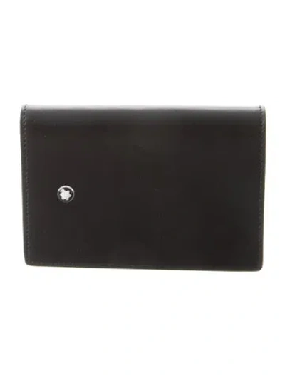 Pre-owned Montblanc Leather Wallet In Black