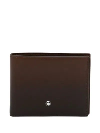 Montblanc Leather Wallet In Brown