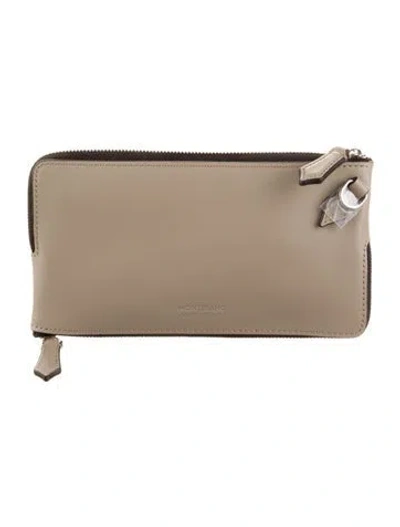 Pre-owned Montblanc Leather Wallet In Brown