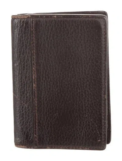 Pre-owned Montblanc Leather Wallet In Brown