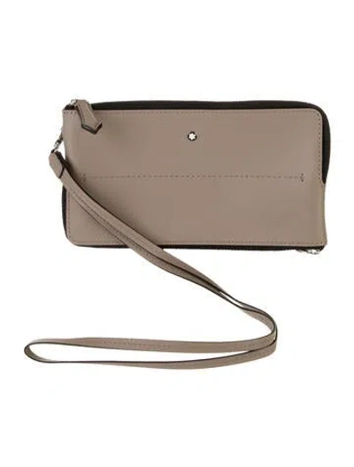 Pre-owned Montblanc Leather Wristlet In Neutral