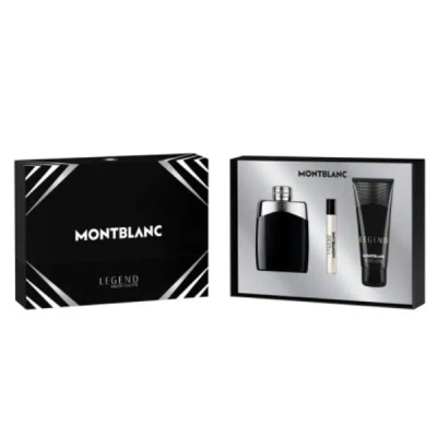 Montblanc Legend M 3 Piece Set: 100ml Edt Spray, 7.5ml Mini Edt Spray, 100ml Shower Gel