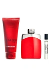 Montblanc Legend Red Eau De Parfum Set In Multi