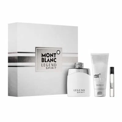 Montblanc Legend Spirit Mini Fragrance Gift Set: 100ml Edt + 7.5ml Edt + 100ml Shower Gel