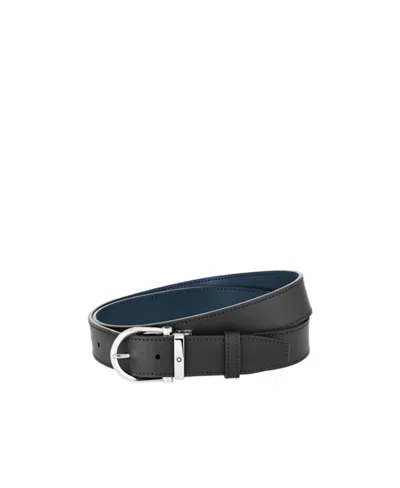 Montblanc Logo Belt In Black