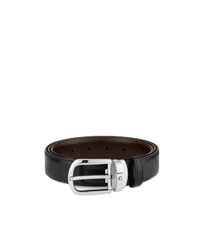 Montblanc Logo Belt In Black