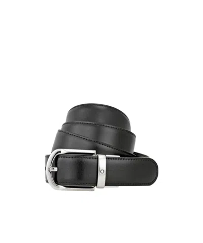 Montblanc Logo Belt In Black