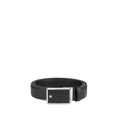 Montblanc Logo Belt In Black
