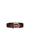 Montblanc Logo Belt In Brown
