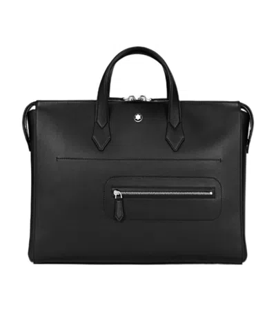 Montblanc Logo Briefcase In Black
