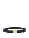 Montblanc Logo-buckle Belt In Black