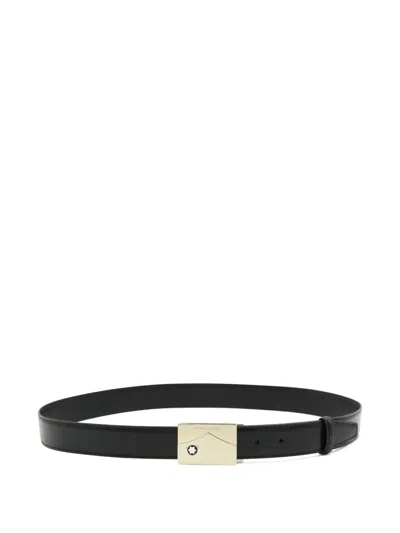 MONTBLANC LOGO-BUCKLE BELT