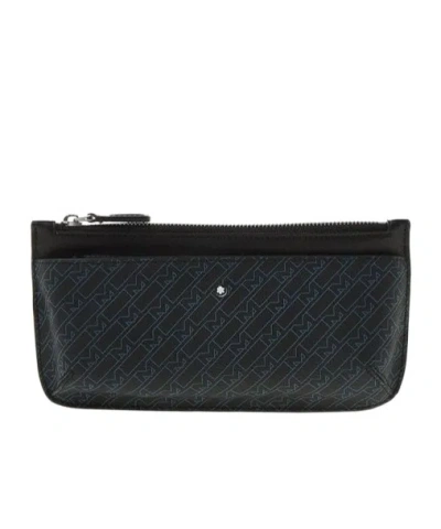 Montblanc Logo Clutch In Black