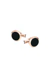 Montblanc Men's Meisterstuck Red-gold Stainless Steel And Onyx Inlay Cuff Links In Black