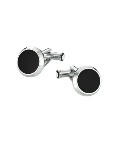 Montblanc Logo Cufflinks In Pink