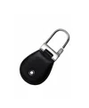 Montblanc Logo Curved Key Chain In Black