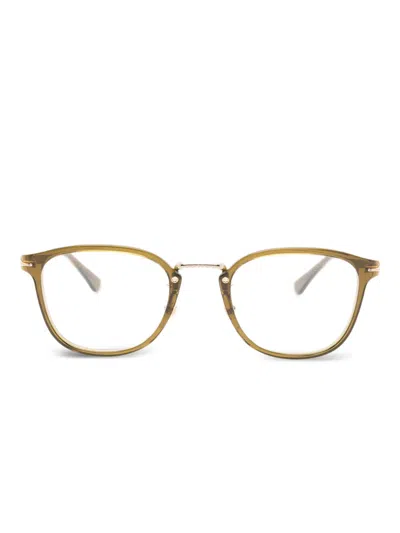 Montblanc Logo-detail Glasses In Green