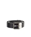 Montblanc Black Logo Solid Cut To Size Belt In Black