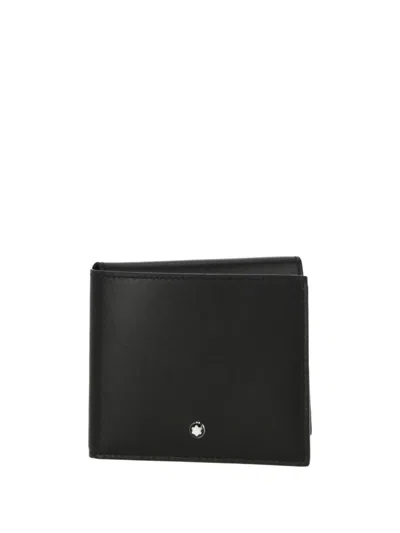 Montblanc Logo Detailed Wallet In Black
