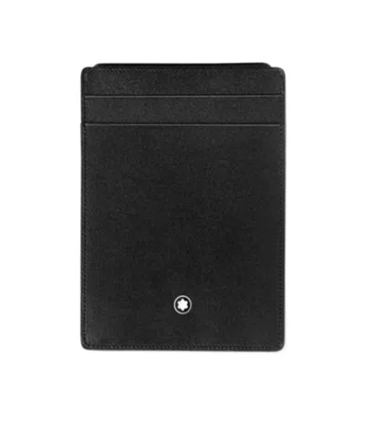 Montblanc Logo Details Card Bag In Black