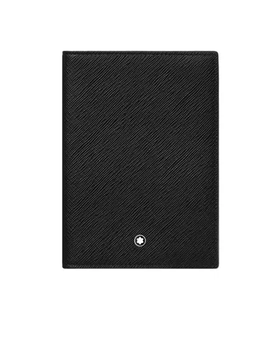 Montblanc Logo Passport Folder In Black