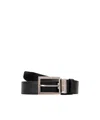 Montblanc Logo Perforated Belt In Black