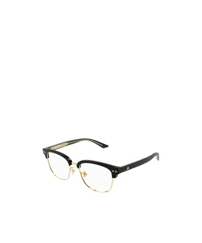 Montblanc Logo-plaque Detail Glasses In Black