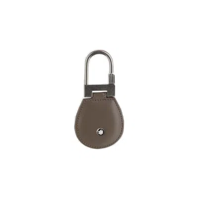 Montblanc Logo Plaque Kye Fob In Brown