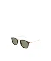Montblanc Logo-plaque Square-frame Sunglasses In Gray
