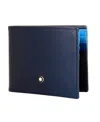 Montblanc Logo Plaque Wallet In Black