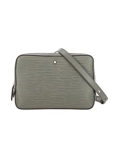Montblanc Logo Shoulder Bag In Gray