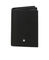 Montblanc Logo-stud Leather Wallet In Black
