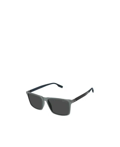 Montblanc Logo Sunglasses In Gray