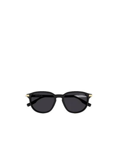 Montblanc Logo Sunglasses In Black