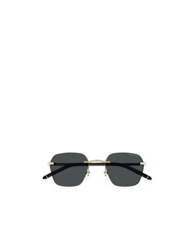 Montblanc Logo Sunglasses In Black