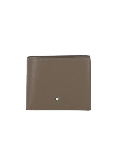 Montblanc Logo Wallet In Green