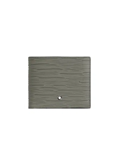 Montblanc Logo Wallet In Medium Gray