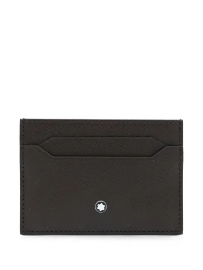 Montblanc Logo-plaque Card Holder In Black