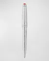Montblanc Luxury Ball-point Pen Olympics Chamonix, Solitaire Edition In Silver