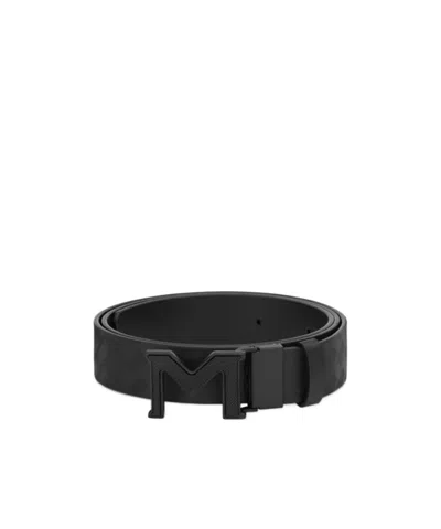 Montblanc M Buckle Extreme 3.0 Leather Belt In Black