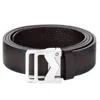 Montblanc M Buckle Sfumato Leather Belt 131180 In Brown